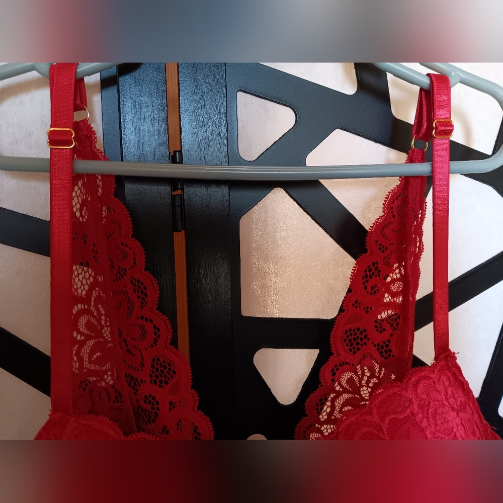 Daisy Fuentes - Babydoll & Thong Set - XL - Red NWOT - Picture 4 of 14